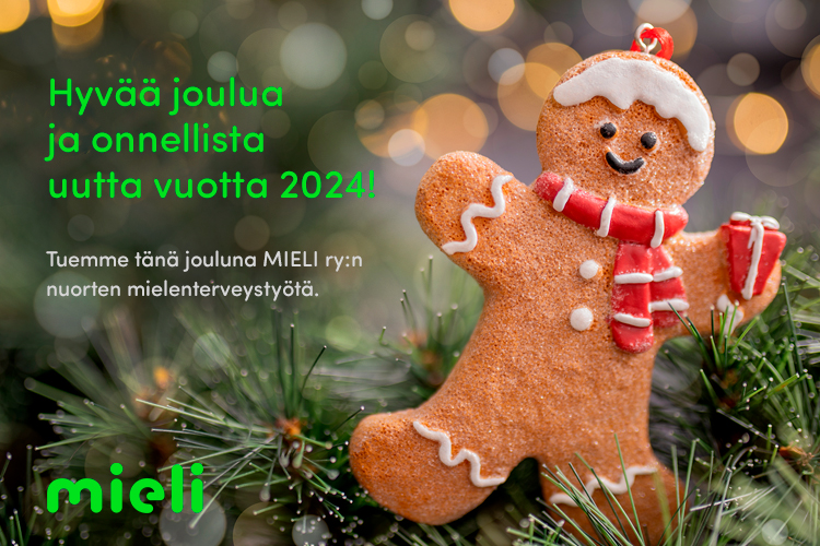 Hyvää joulua ja onnellista uutta vuotta 2024. Mieli Ry